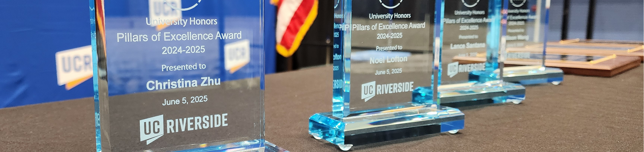 University Honors Pillars of Excellence Acrylic Awards 